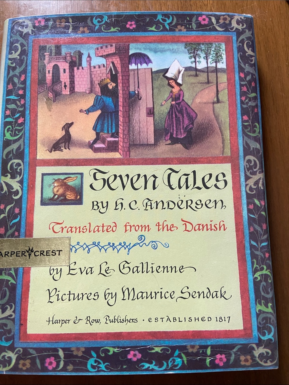 Vintage 1950s 50s Classic Fairy Tale book Seven Andersen Fairy Tales 1st edition